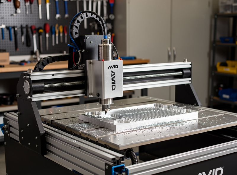 Avid CNC Benchtop Pro machining aluminum