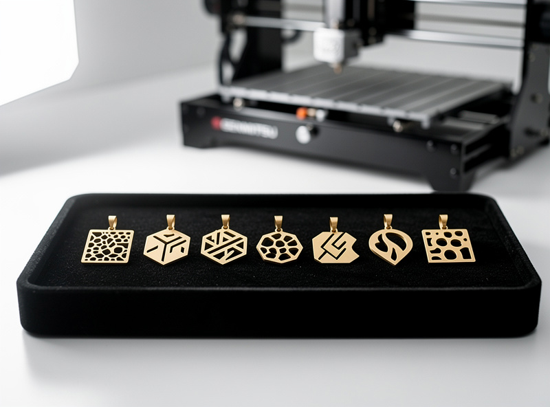 Finished jewelry pendants from Genmitsu 3018