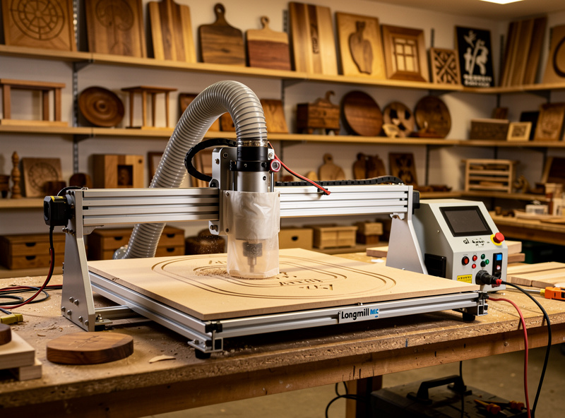 LongMill MK2 cutting MDF template