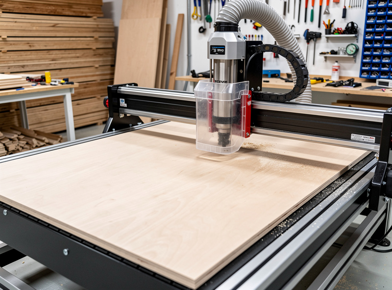Shapeoko 5 Pro 4x4 cutting full plywood sheet