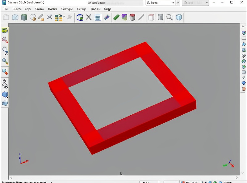 CAM screen highlighting leftover stock in pocket corners that rest machining will clean up